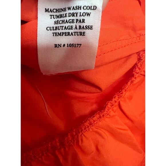 Ulla Johnson Size 4 Ruffled One Shoulder Top Orange Classy Chic - Picture 3 of 7